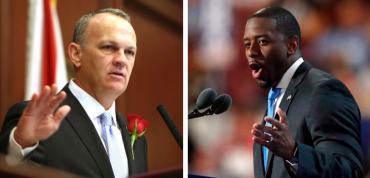 Andrew Gillum and Richard Corcoran